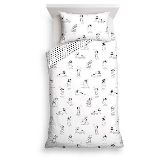 Tesco Dogs Duvet Set Single Groceries - Dog Picture Duvet Cover