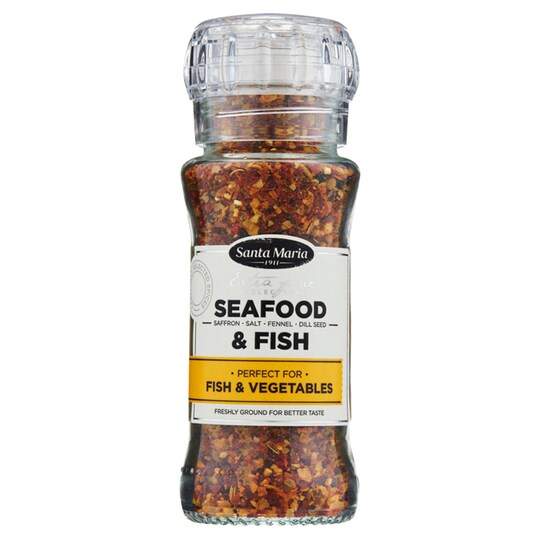 Santa Maria Fish And Sea Food Seasoning Grinder 90G Tesco Groceries