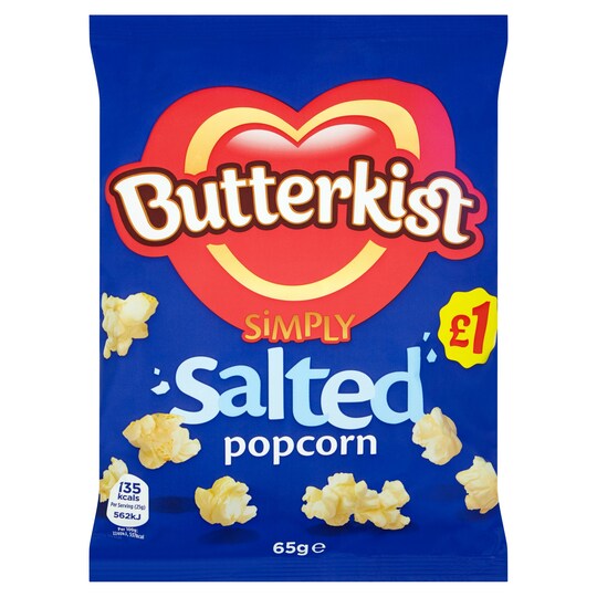 Butterkist Popcorn Salted 65G Tesco Groceries