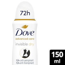 Dove Advanced Care Invisible Dry 72h Antiperspirant Deodorant 150ml