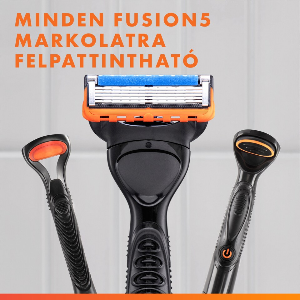 Gillette Fusion5 Power Borotvabetét Férfi Borotvához, 4 Borotvabetétek, Nagyobb Krémezőcsík 1. kép
