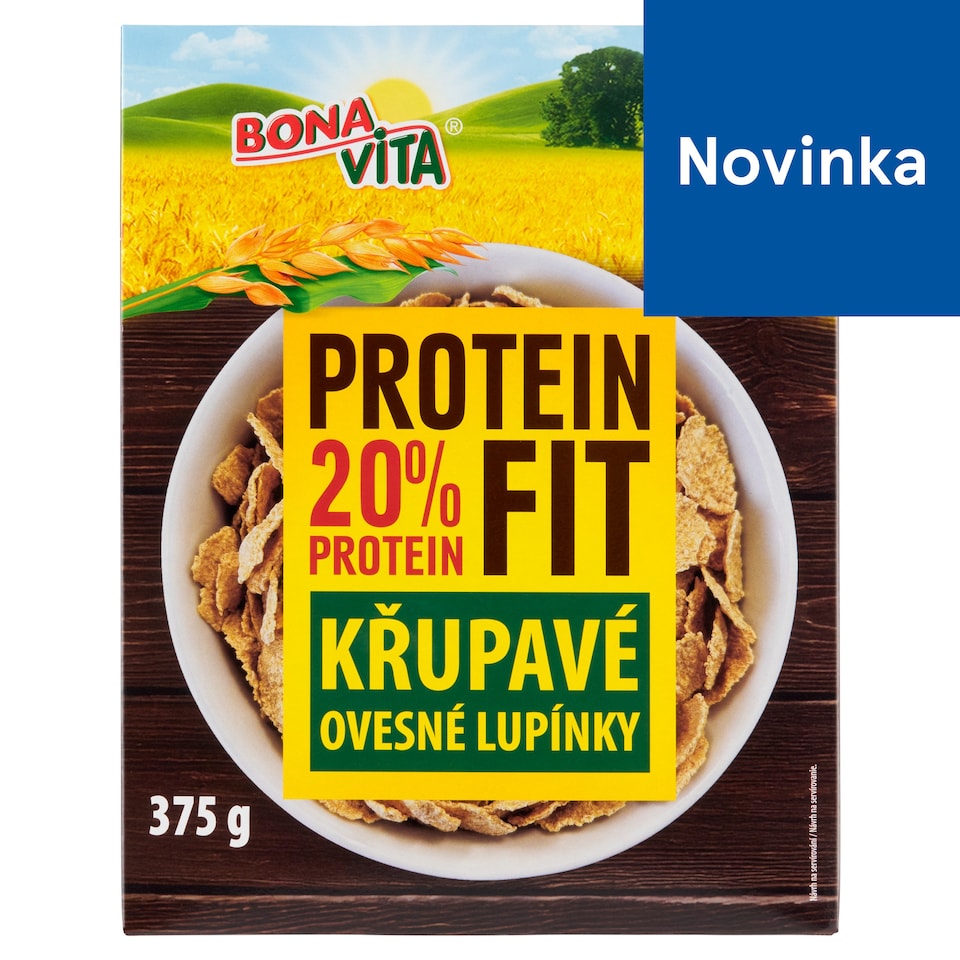 image 1 of Bona Vita Protein Fit Crispy Oat Flakes with Protein 375 g