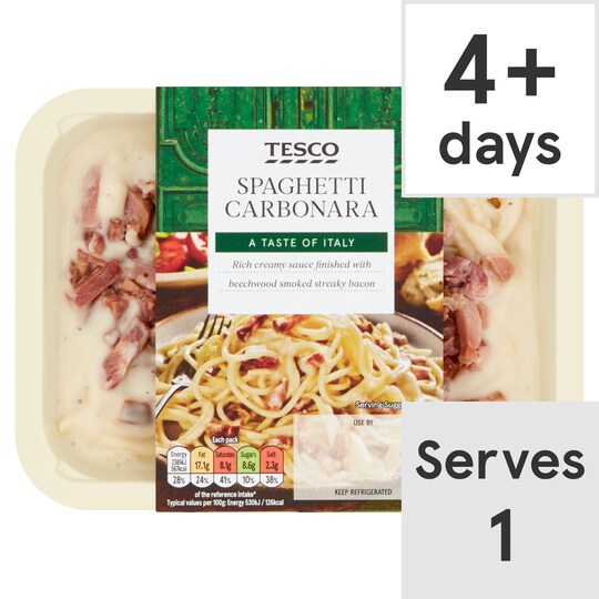 Tesco Spaghetti Carbonara 450G Tesco Groceries