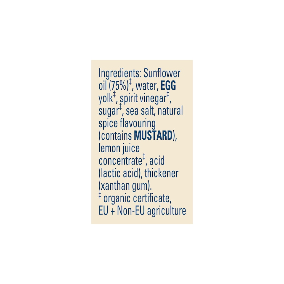image 1 of Hellmann's Organic Mayonnaise Jar 270g