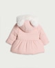 image 2 of F&F Baby Faux Fur Hooded Padded Jacket in Pink