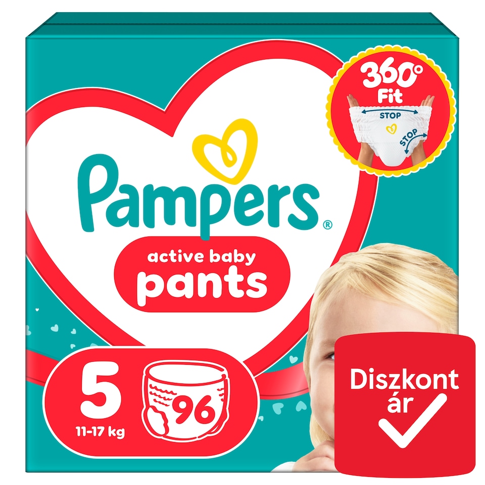 image 1 of Pampers Active Baby Pants Size 5, 96 Nappies, 11kg-17kg