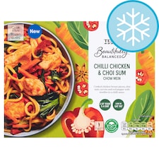 Tesco Beautifully Balanced Chilli Chicken Chow Mein 400G