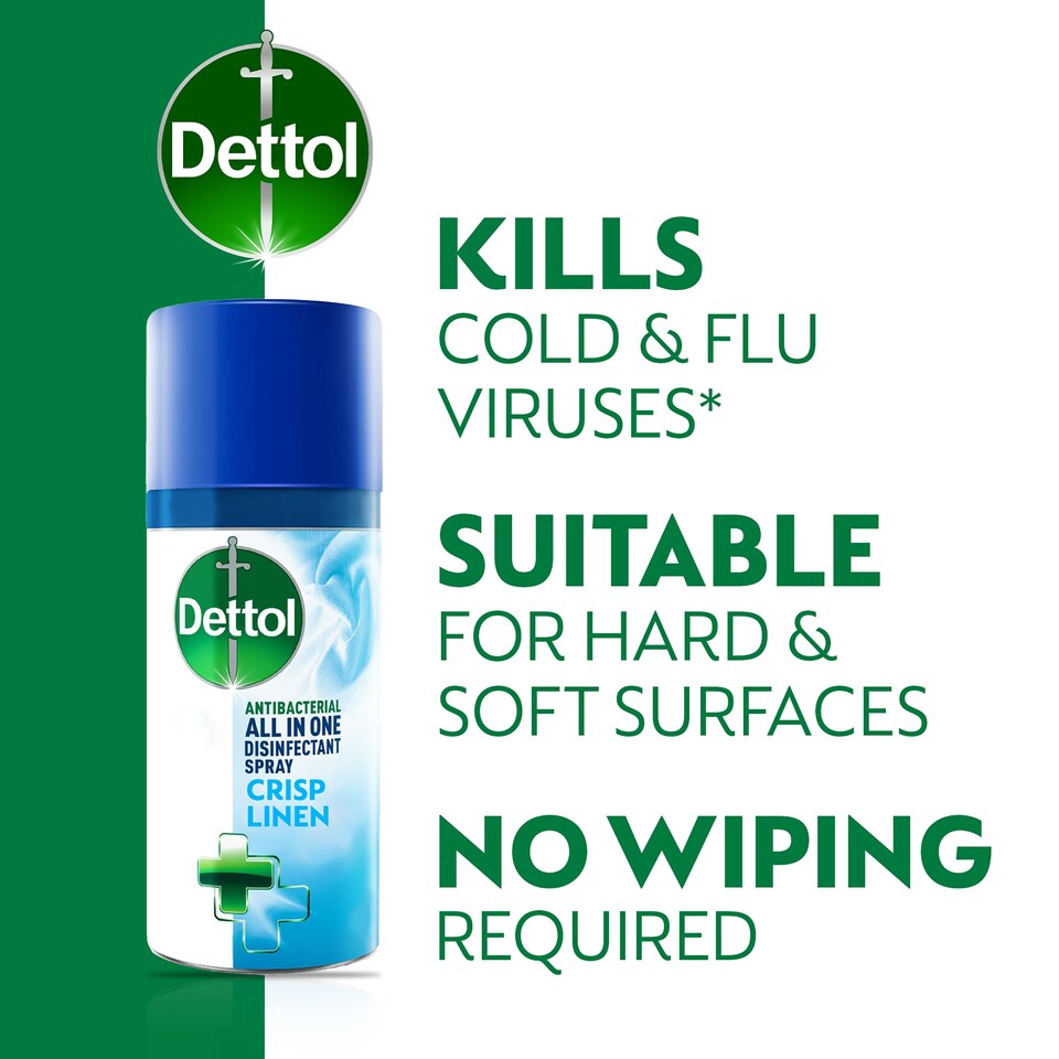 image 1 of Dettol Aerosol Disinfectant Spray Linen 400Ml