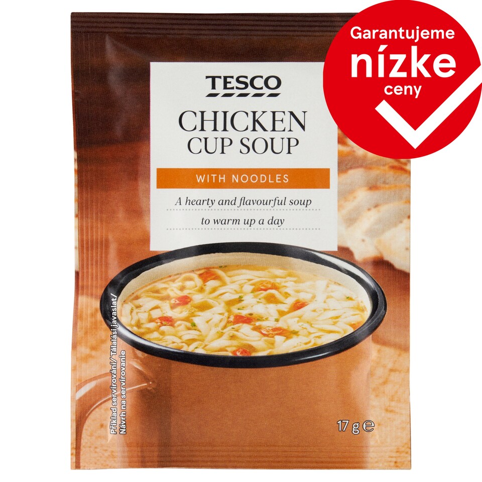 Tesco Chicken Cup Soup with Noodles 17 g
