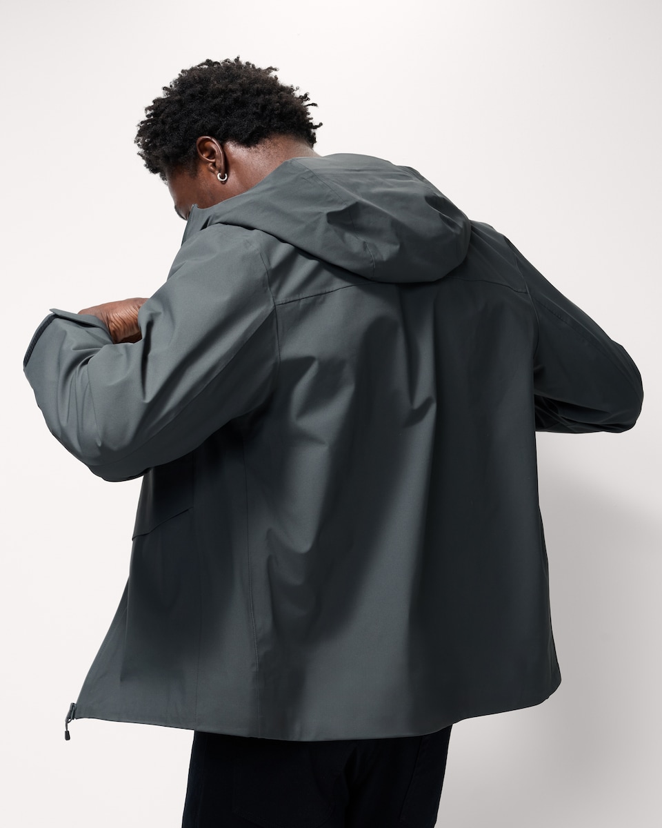 image 1 of F&F Lightweight Waterproof Jacket in Grey