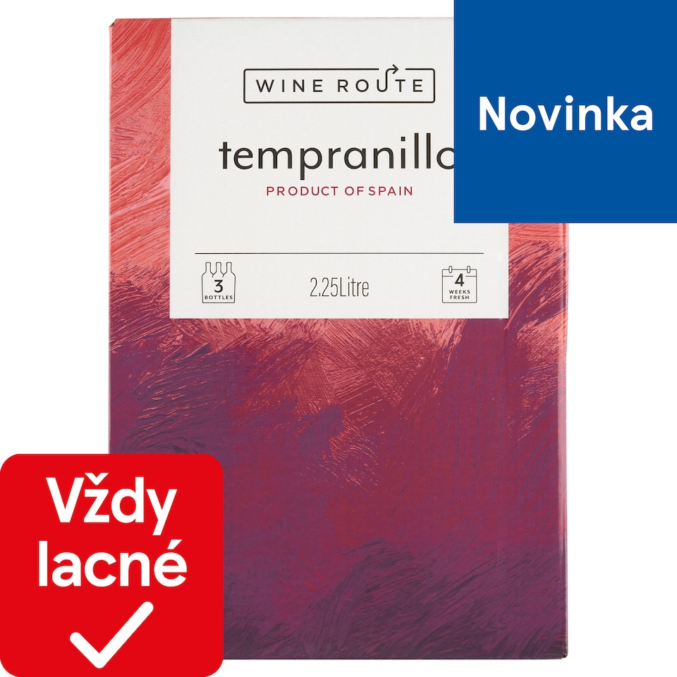 Wine Route Tempranillo Dry Red Wine 2.25 L