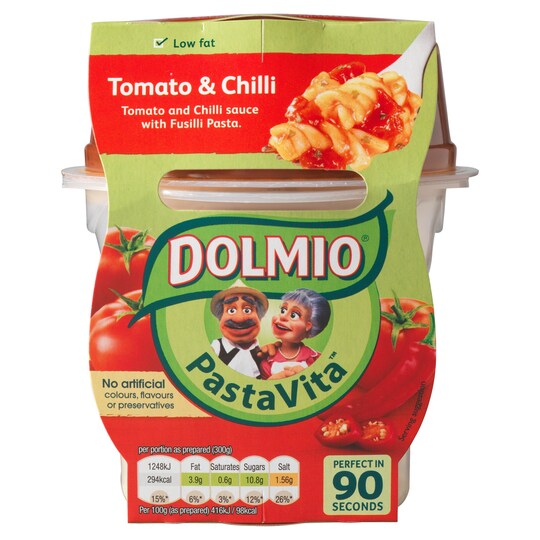 Dolmio Pasta Vita Tomato And Chilli 300G Tesco Groceries