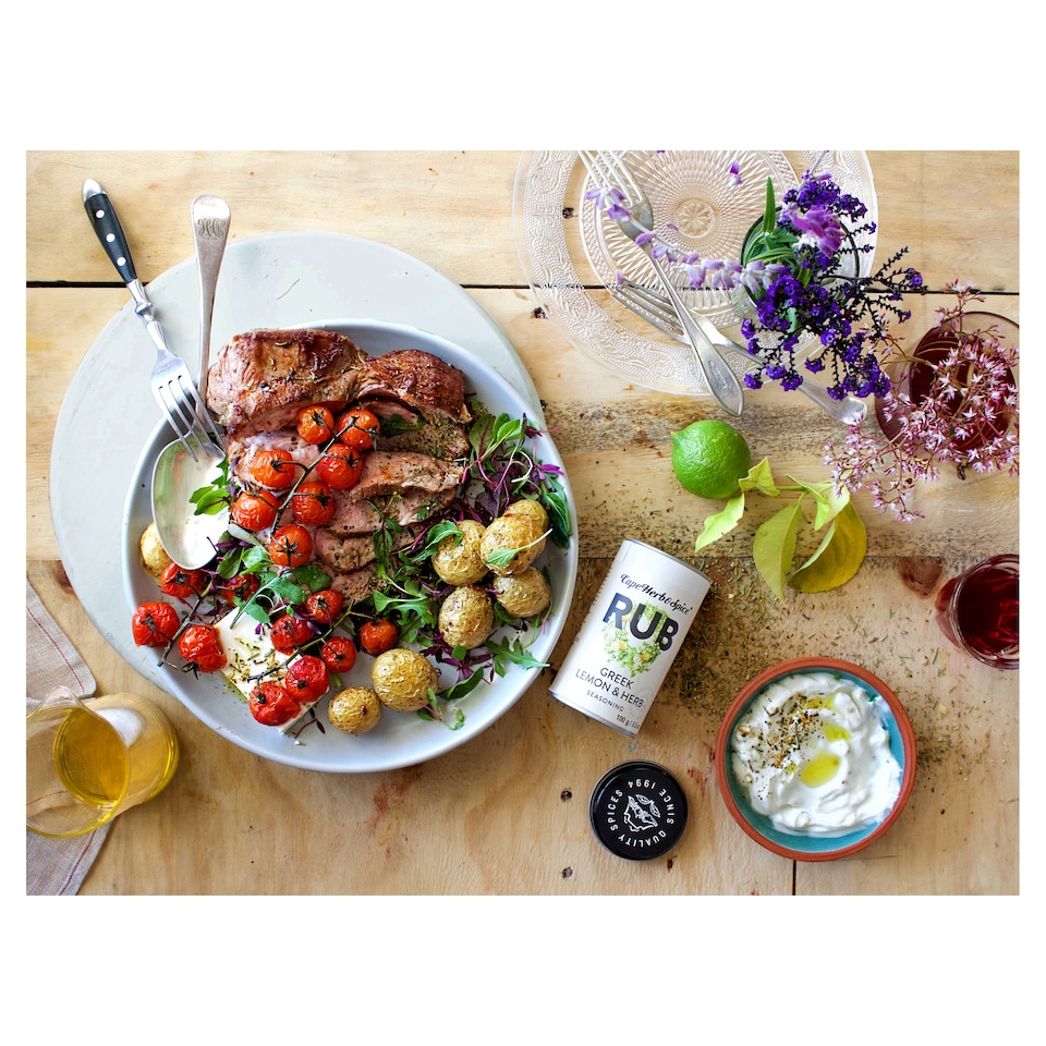 image 1 of Cape Herb & Spice Rub Greek Style Lemon & Herb Seasoning 100g