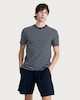 image 2 of F&F Pure Cotton Striped Pyjama Set in Navy