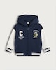 image 5 of F&F Boys Cotton Rich Champs Crocodile Bomber Jacket in Navy