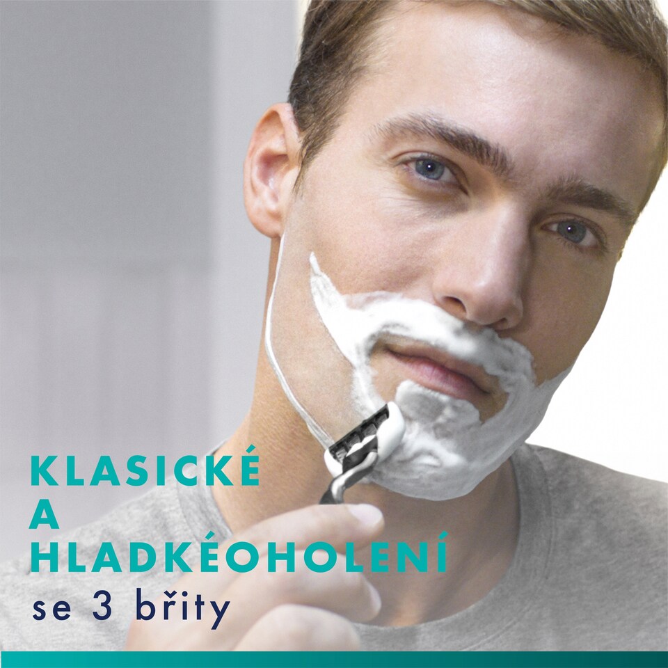 Obrázek 1 pro produkt Gillette Mach3 Pánský Holicí Strojek, 1 Holicí Strojek Gillette S 3 Břity