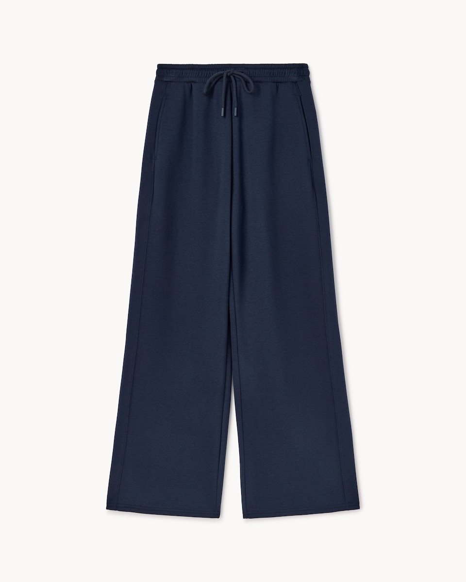 image 1 of F&F Scuba Wide Leg Co-ord Joggers in Navy