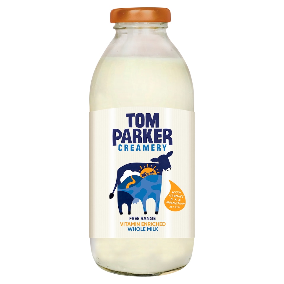 Tom Parker Free Range Vitamin Enriched Whole Milk 500ml