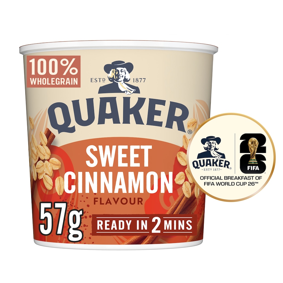 image 1 of Quaker Oat So Simple Sweet Cinnamon Porridge Pot 57g