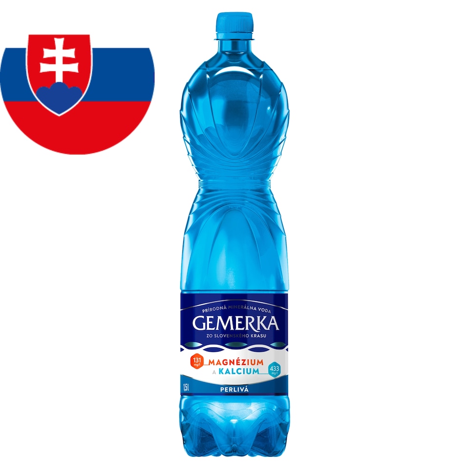 Gemerka Magnézium a kalcium prírodná minerálna voda perlivá 1,5 l