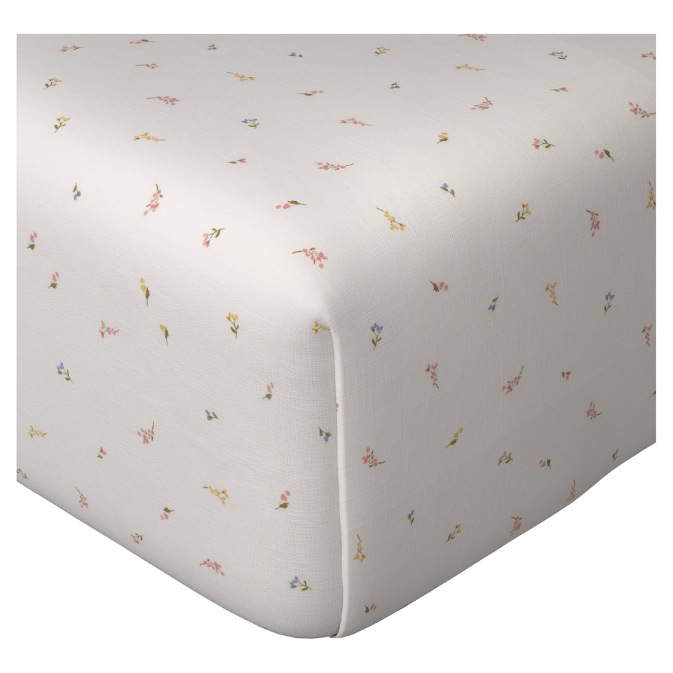 F&F Home 100% Cotton Ditsy Floral Fitted Sheet Super king