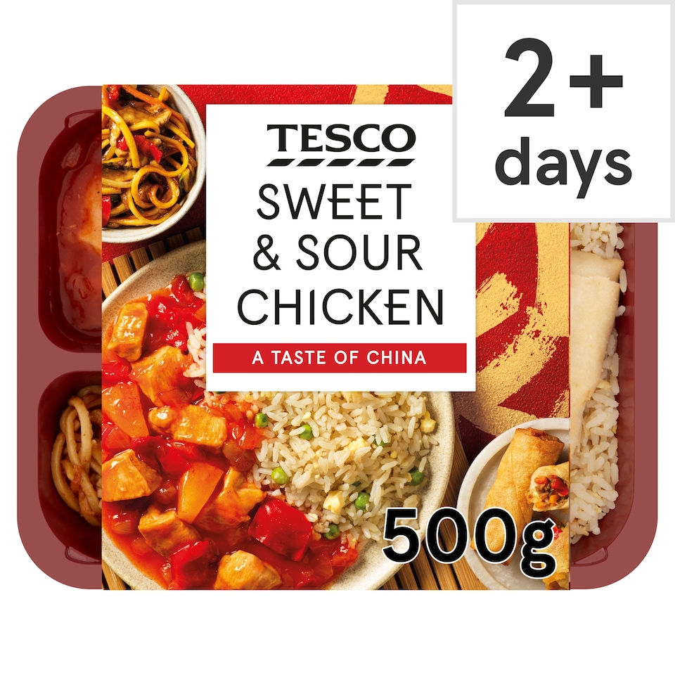 Tesco Sweet & Sour Chicken Meal For One 500G