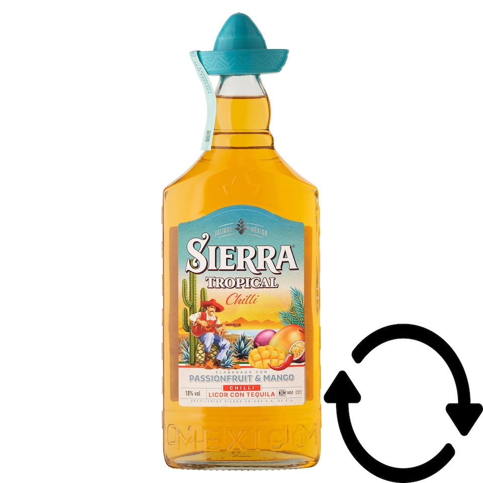 Sierra Tropical Chilli Blanco tequilával készült likőr 18% 0,7 l