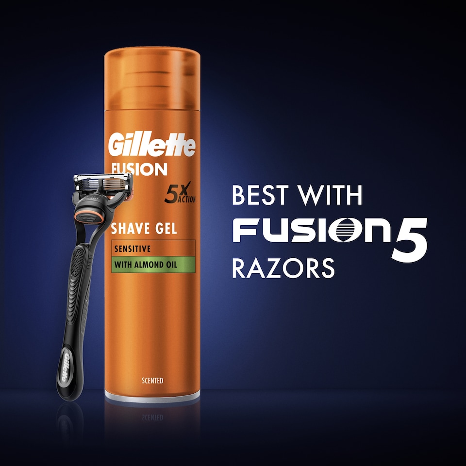 image 1 of Gillette Fusion 5 Ultra Sensitive Shaving Gel 200Ml