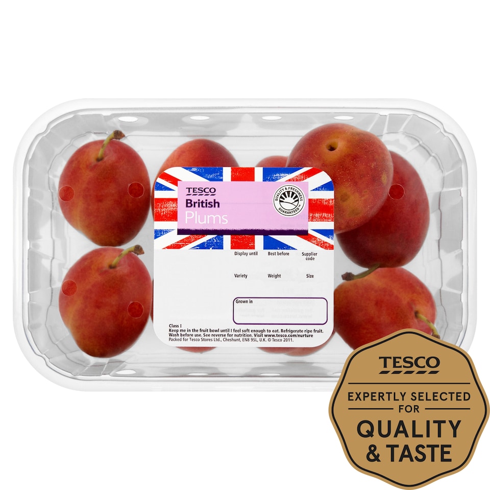 Tesco British Plum Punnet 400G