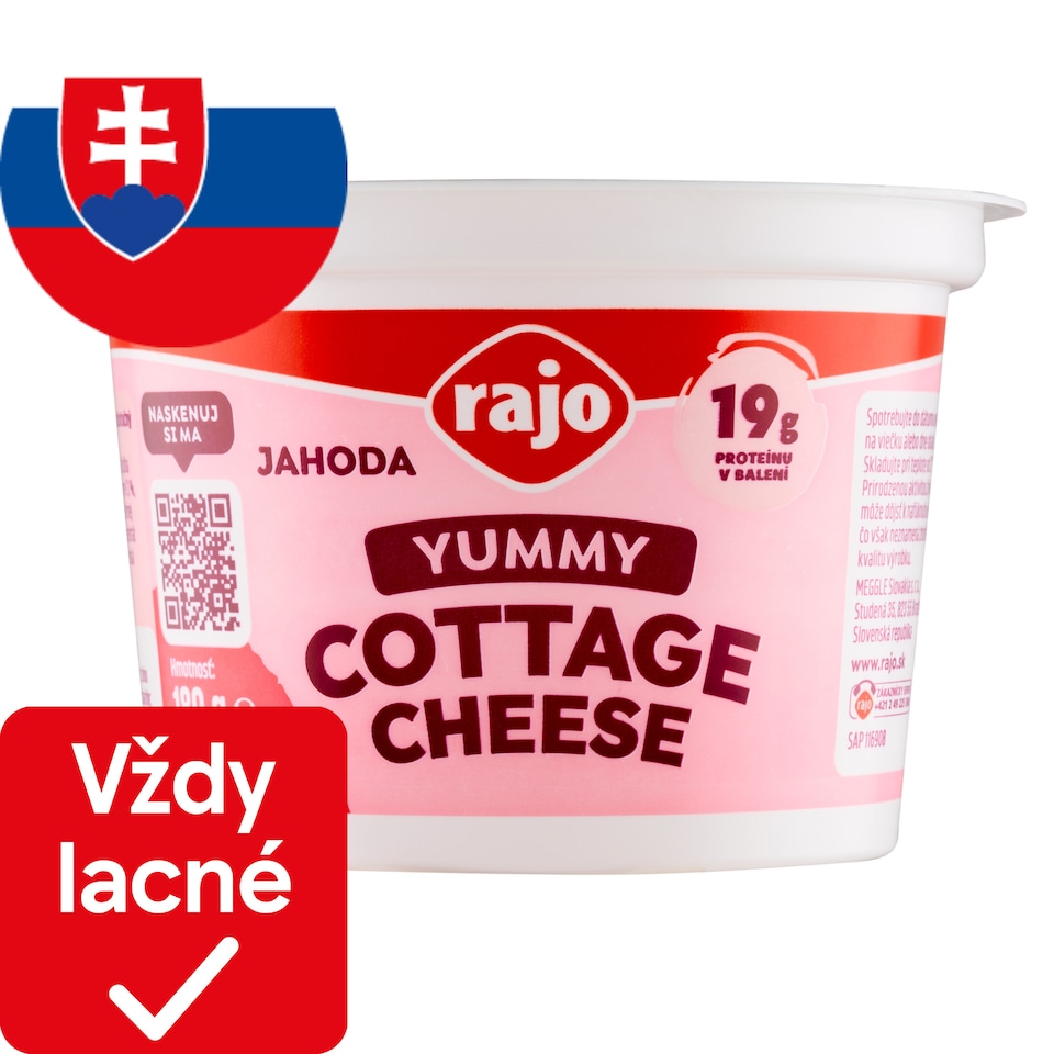 image 1 of Rajo Cottage Cheese Yummy Strawberry 180 g