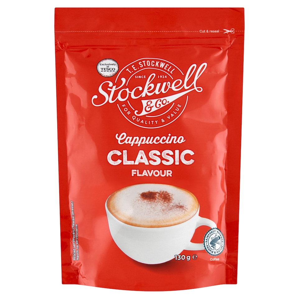 Stockwell & Co. Cappuccino Instant Drink with Classic Flavour 130 g