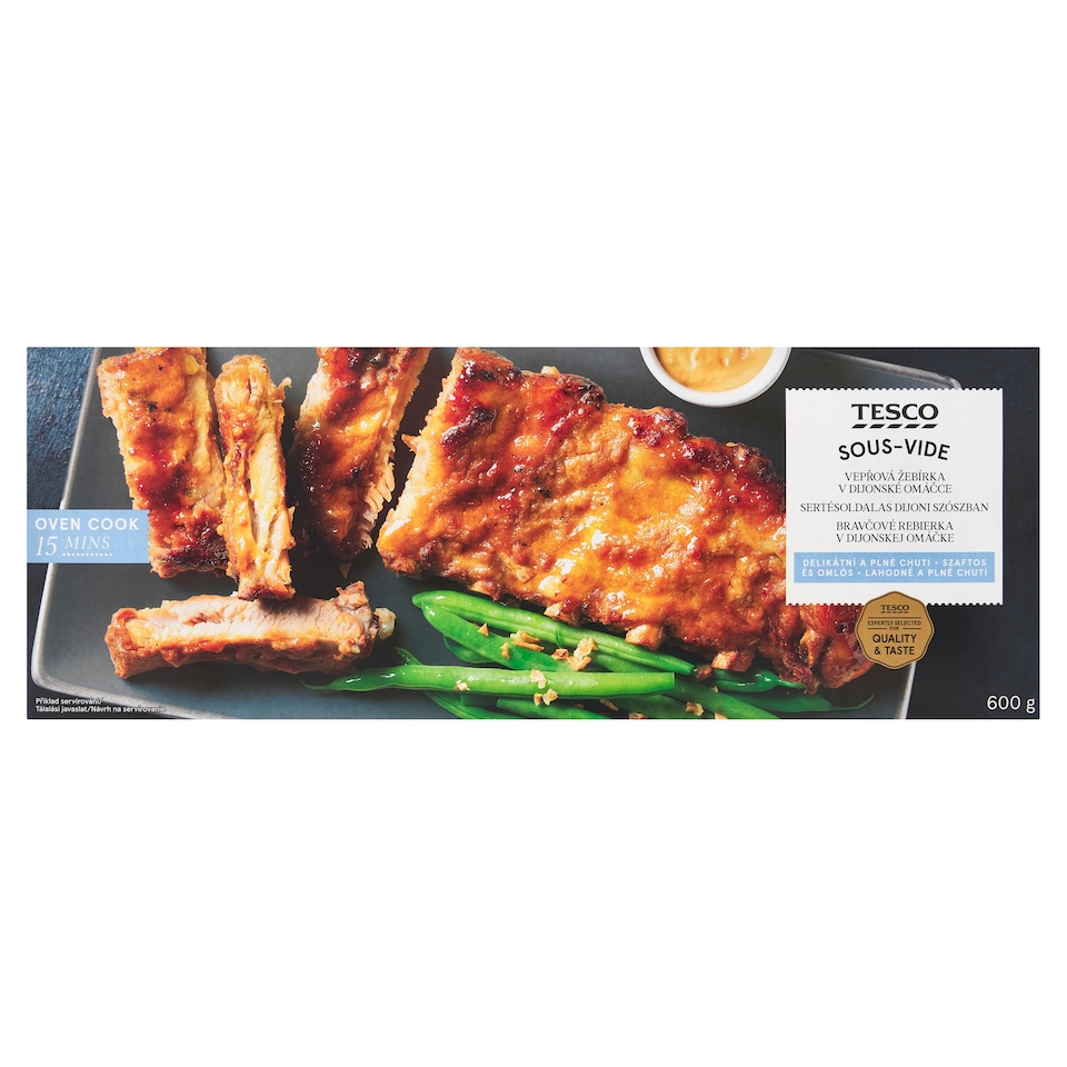 Tesco Bravčové rebierka v dijonskej omáčke 600 g