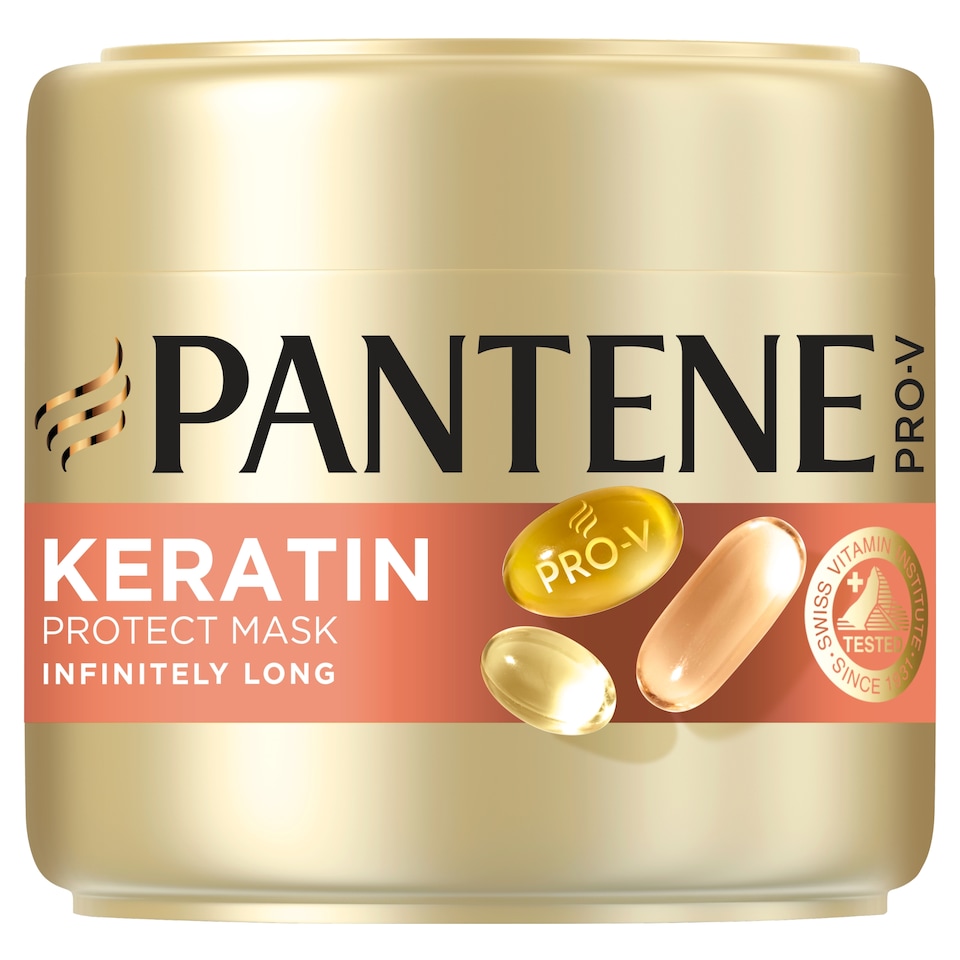 image 1 of Pantene Pro-V Inifnitely Long Keratin Protect maska 300 ml na dlhé, oslabené vlasy