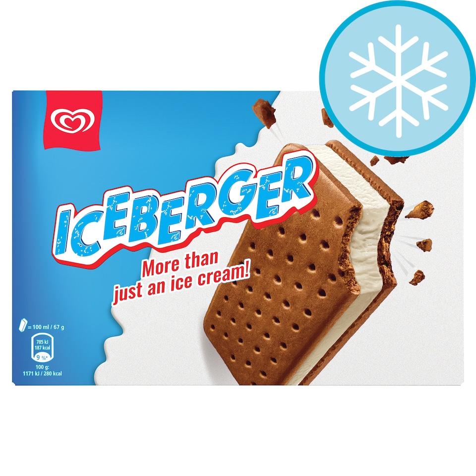 HB ICEBERGER ICE CREAM SANDWICH 4X100ML