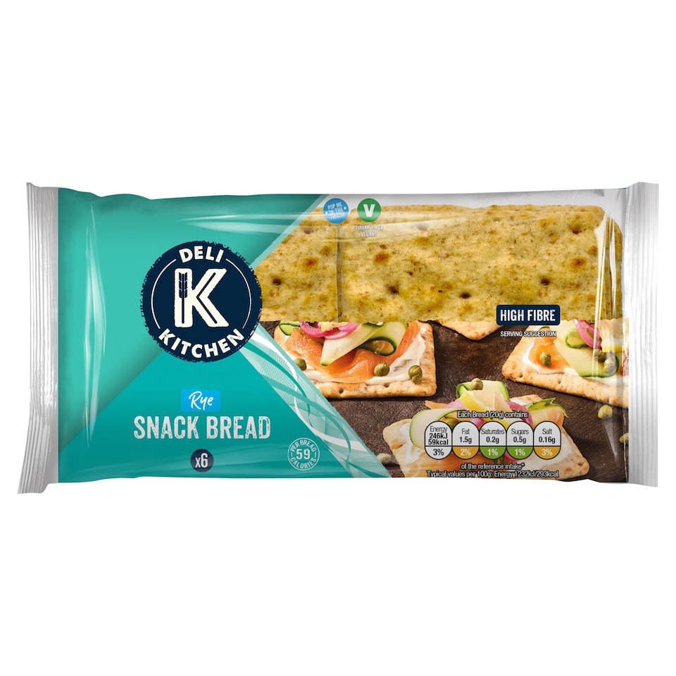 image 1 of Deli Kitchen 6 Rye Snackbreads