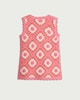 image 2 of F&F Baby Cotton Rich Crochet-Look Floral Dress in Pink