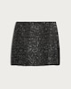 image 4 of F&F Boucle Sequin Embellished Co-ord Mini Skirt in Black