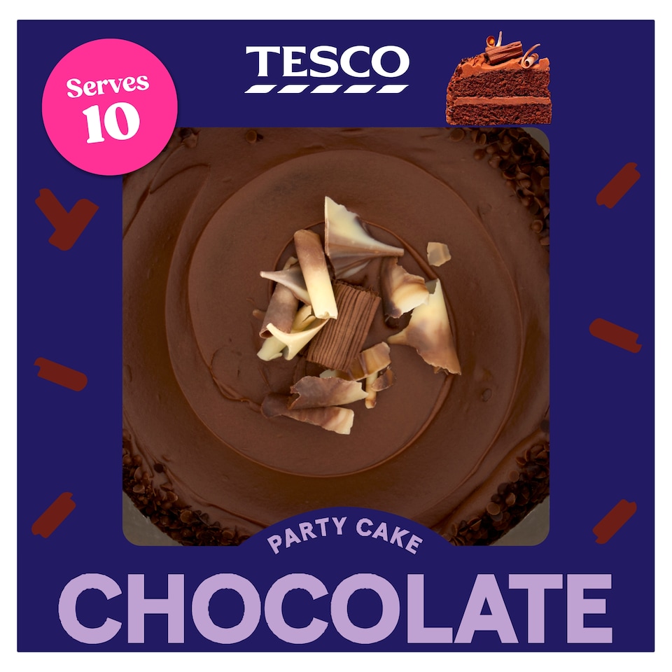 Tesco Small Chocolate Party Cake