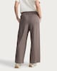 image 3 of F&F Ponte Side Stripe Wide Leg Trousers in Tan