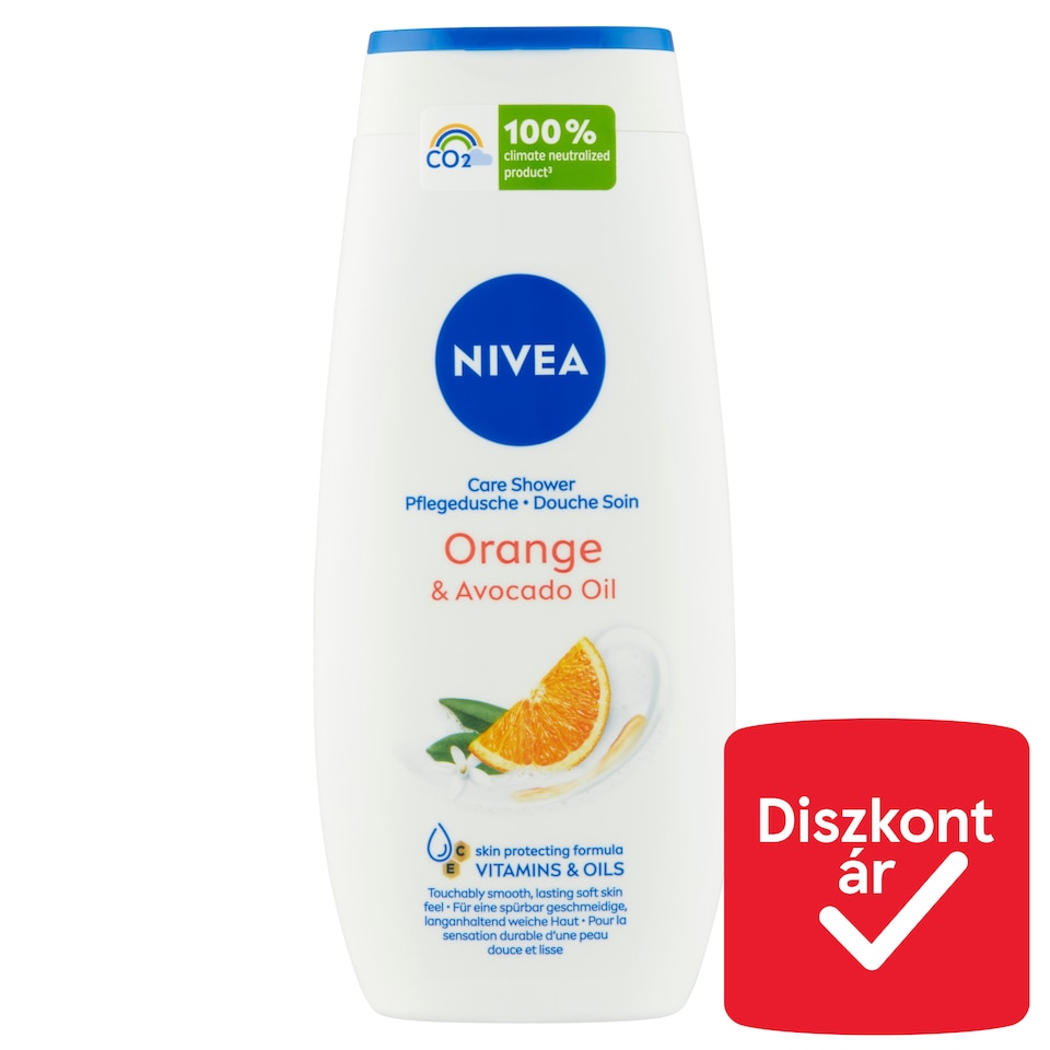 NIVEA Orange & Avocado Oil ápoló hatású krémtusfürdő 250 ml