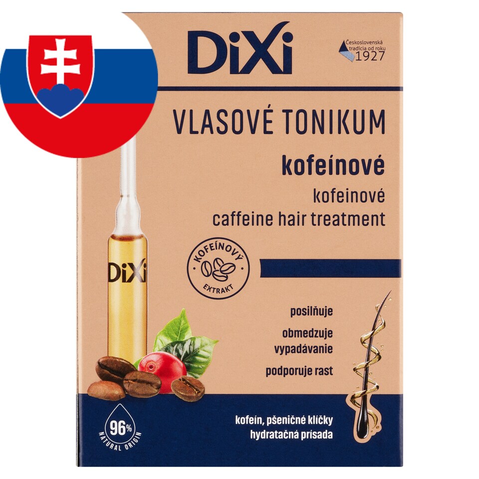 obrázok 1 z Dixi Kofeínové vlasové tonikum v ampulkách 7 x 10 ml