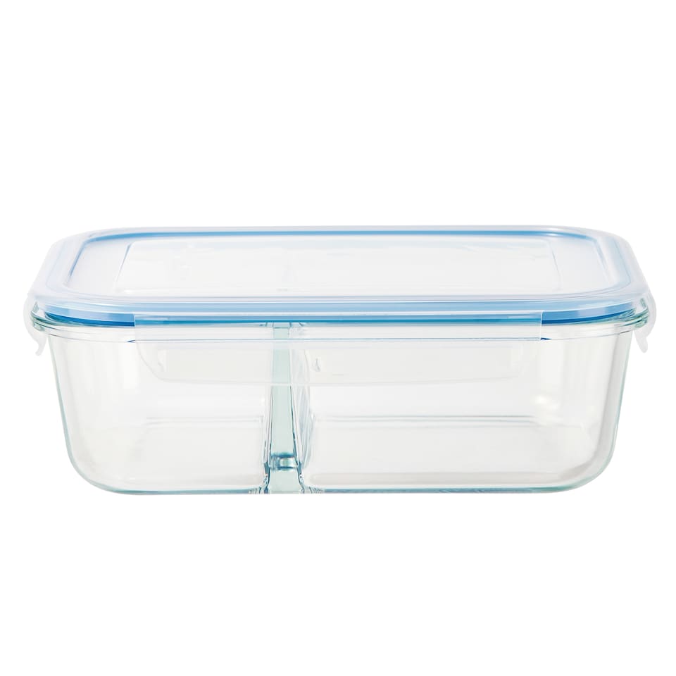 image 1 of Tesco Glass Food Storage 1.3L with Divider