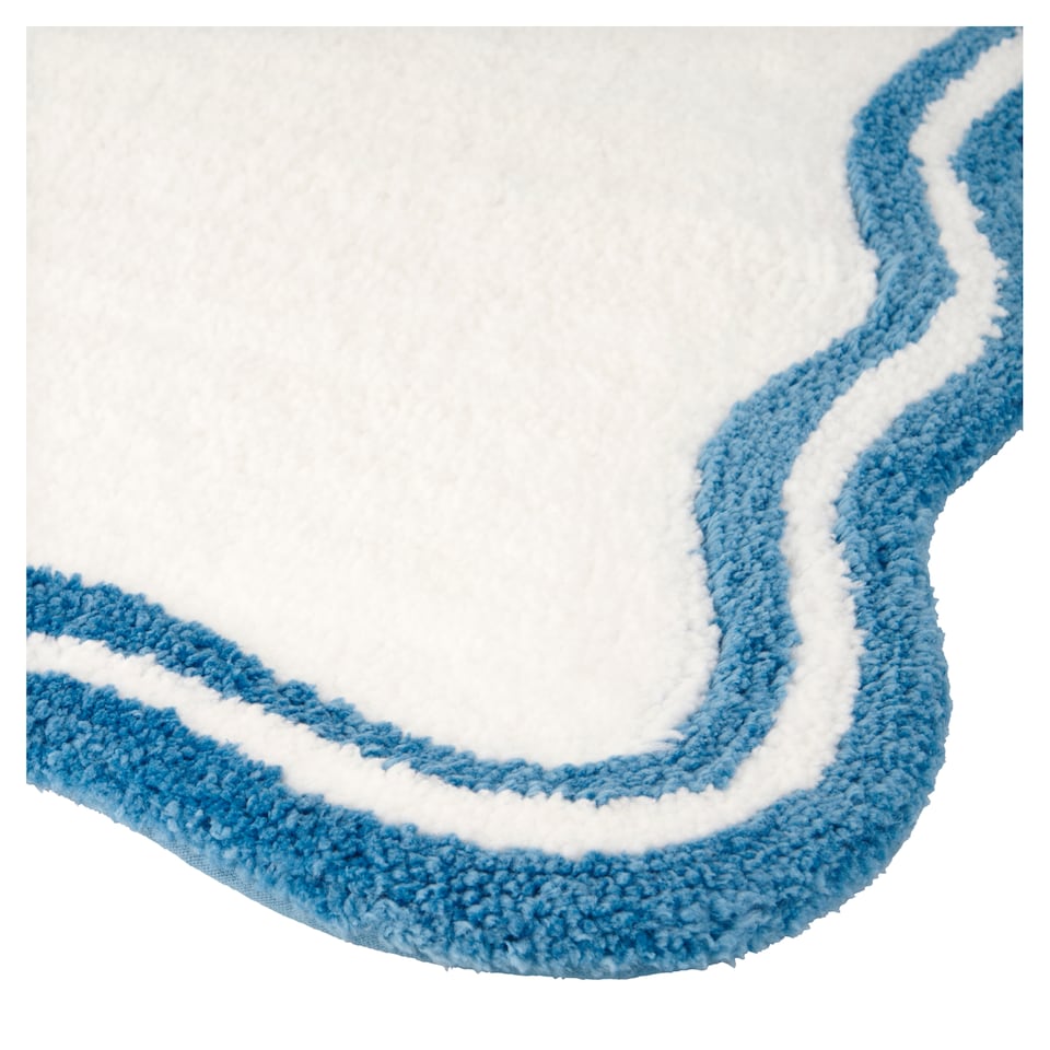 obrázok 1 z F&F Home Blue Scalloped kúpeľňová predložka