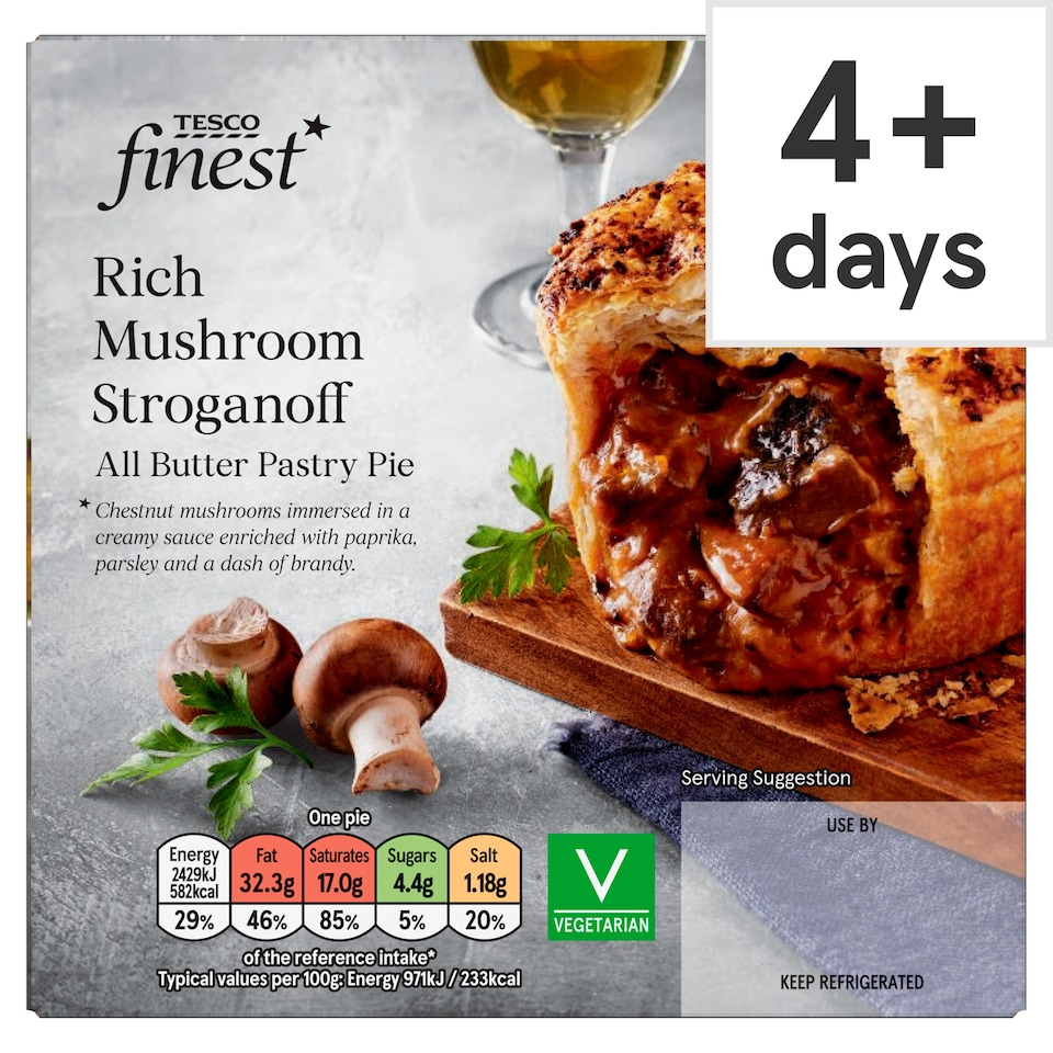 Tesco Finest Rich Mushroom Stroganoff 250g