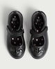 image 2 of F&F Girls Heart Embellished Mary Jane Shoes in Black