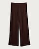 image 4 of F&F Textured Wide Leg Co-ord Trousers in Chocolate