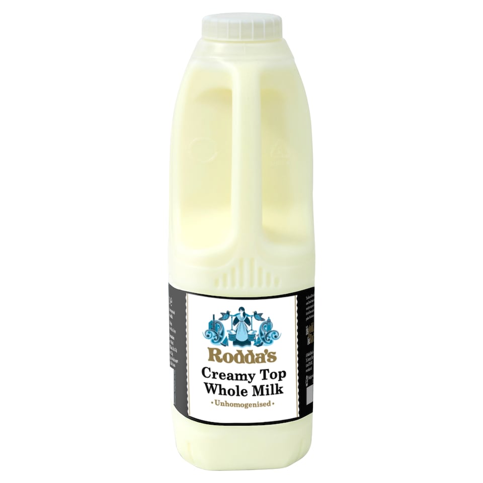 Rodda's Creamy Top Unhomogenised Whole Milk 1L