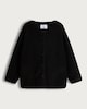 image 4 of F&F Fleece Button Up Pyjama Cardigan in Black