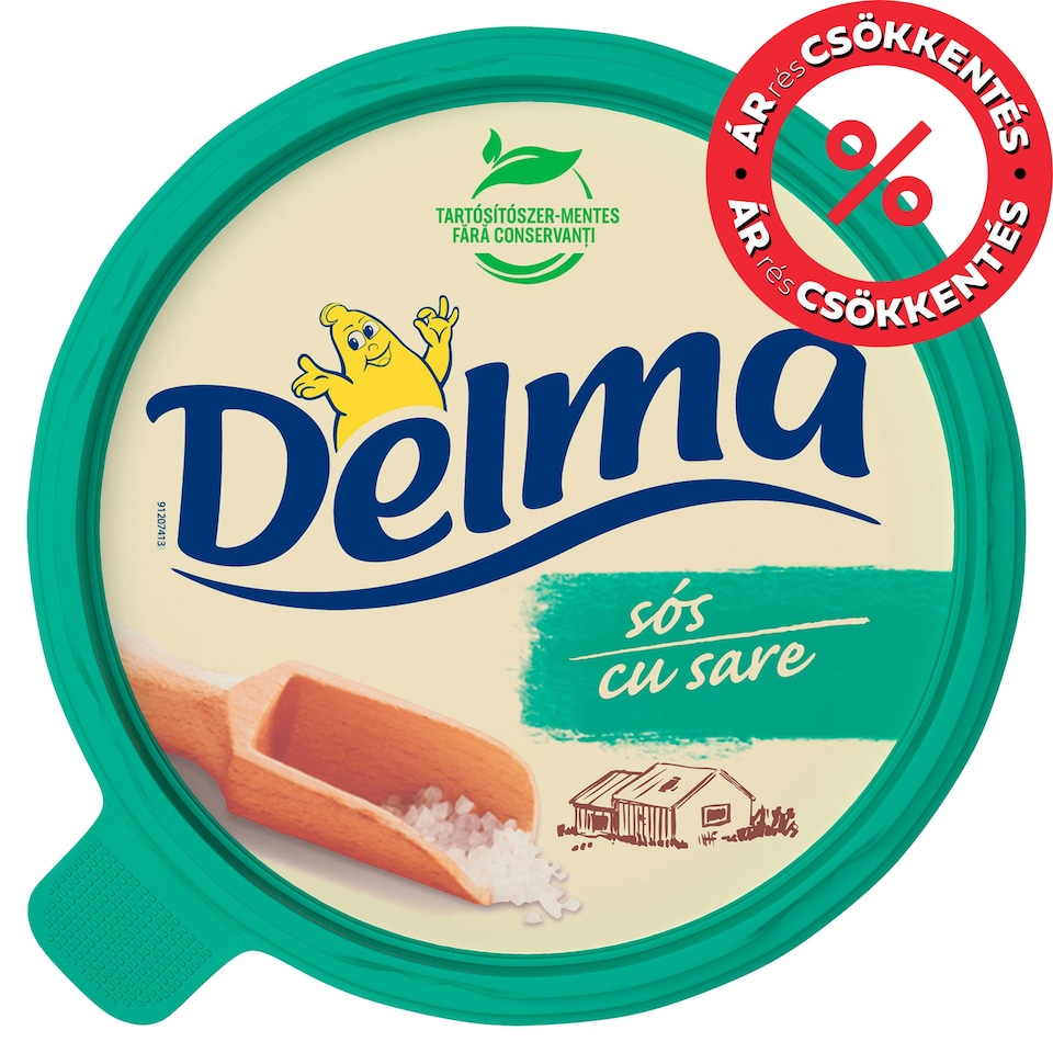 Delma sós 39% zsírtartalmú light margarin 450 g 1. kép