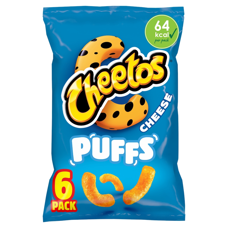 image 1 of Cheetos Puffs Cheese Flavour Crisps 6 x 13g